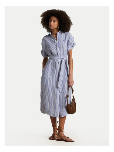 Polo Ralph Lauren Рокля тип риза 211965843002 Син Regular Fit