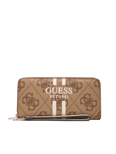 Guess Портфейл Laurell II Slg SWOS74 59146 Бежов