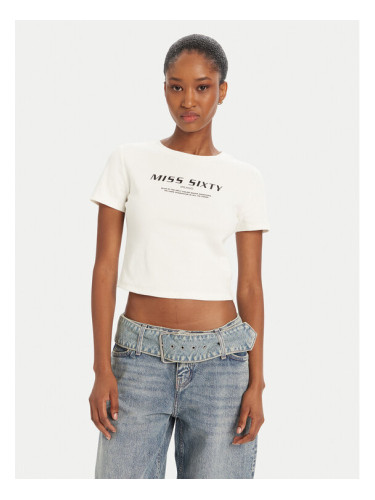 Miss Sixty Тишърт 6L1SJ4300000 Бял Slim Fit