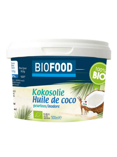 Био Кокосово масло Biofood 500 ml | Damhert