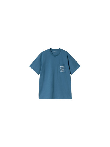 Carhartt WIP S/S Fragments Pocket T-Shirt Sodalite Мъже - Тениски Carhartt WIP - Тюркоаз - I034407_2PL_XX-L - Size: L