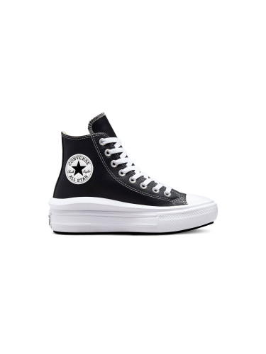 Converse Chuck Taylor All Star Move Platform Leather Black Жени - Спортни обувки Converse - Черен - A04294C-4 - Size: 4