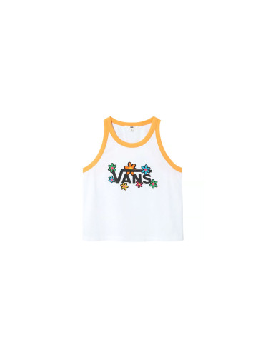 Vans Stacked Floral Tank Жени - Тениски Vans - Бял - VN0A4OS6YBY-L - Size: L