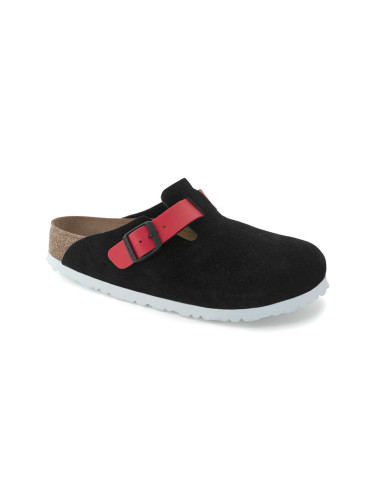 Birkenstock Boston Suede Leather Regular fit Black Unisex - Сандали Birkenstock - Черен - 1025939-3.5 - Size: 3.5