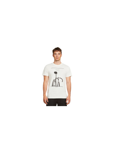 Dedicated T-shirt Stockholm Simplicity Bike Off-White Мъже - Тениски Dedicated - Бял - 18281-XL - Size: XL