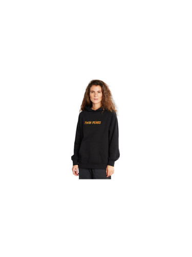 Dedicated Hoodie Sundborn Twin Peaks Logo Oat Black Жени - Суитшърти и блузи с качулка Dedicated - Черен - 20228-L - Size: L