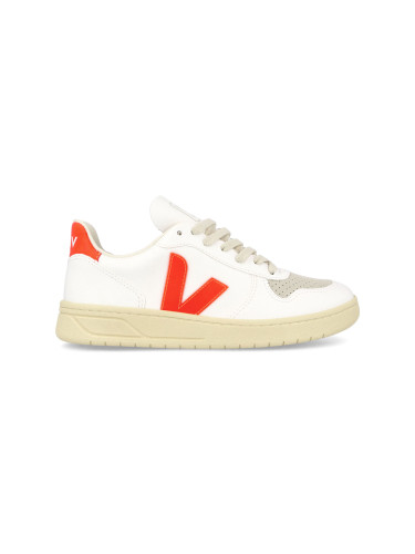 Veja V-10 CWL WHITE ORANGE FLUO Жени - Спортни обувки Veja - Бял - VX0703152A-3 - Size: 3