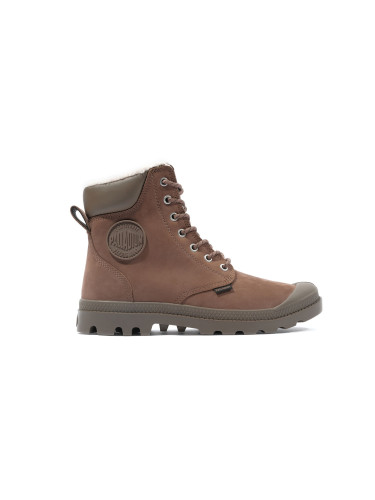 Palladium Pampa Sport Cuff Waterproof Shearling Brown 72992-222-M Unisex - Обувки Palladium - Кафяв - 72992-222-M-9.5 - Size: 9.5