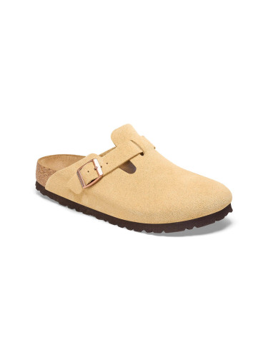 Birkenstock Boston Suede Leather Narrow fit Light Brown Жени - Сандали Birkenstock - Светло кафяв - 1026164-2.5 - Size: 2.5