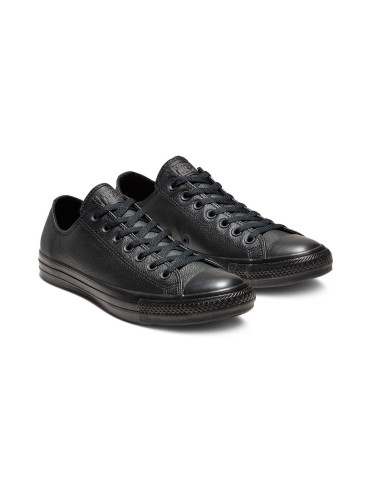 Converse Chuck Taylor All Star Mono Leather Black Unisex - Спортни обувки Converse - Черен - 135253C-10.5UK - Size: 10.5
