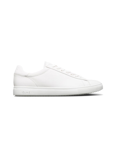 Clae Bradley Essentials White Leather Unisex - Спортни обувки Clae - Бял - CL20ABR01-WWL-10 - Size: 10