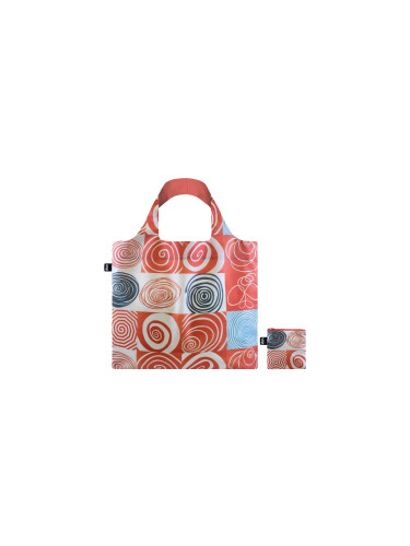 Loqi Louise Bourgeois - Spiral Grids Recycled Bag Unisex - Раници и чанти LOQI - Червен - LB.SP-One-size - Size: One size