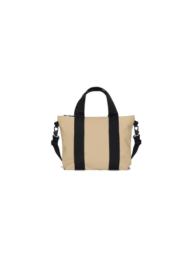 Rains Tote Bag Micro Sand Unisex - Раници и чанти Rains - Светло кафяв - 14180-24-One-size - Size: One size