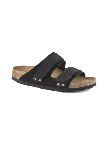 Birkenstock Uji Nubuck Leather Narrow Fit Black Unisex - Сандали Birkenstock - Черен - 1024832-3.5 - Size: 3.5