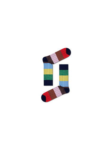 Happy Socks Dressed Multi Stripe Sock Unisex - Чорапи Happy Socks - Многоцветен - P000241-9.5-13 - Size: 9.5-13