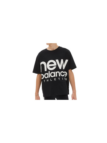 New Balance Athletics Unisex Out of Bounds Tee Black Мъже - Тениски New Balance - Черен - UT23505BK-XS/S - Size: XS/S