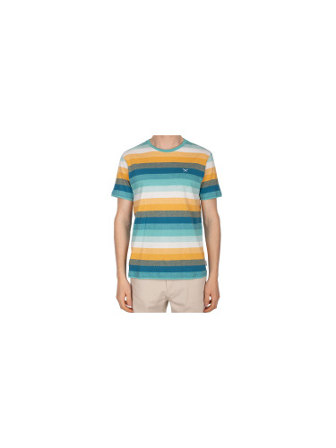 IrieDaily Pixelize Tee Green Blue Мъже - Тениски IrieDaily - Син - 113B375-420-L - Size: L