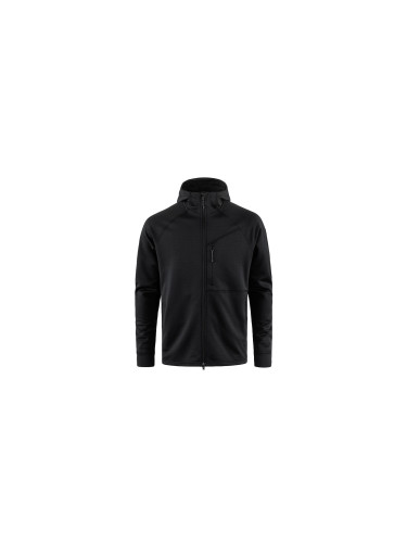 Fjällräven Abisko Grid Fleece Hoodie M Black Мъже - Суитшърти и блузи с качулка Fjällräven - Черен - F12600228-550-S - Size: S