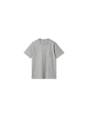Carhartt WIP S/S Pocket T-Shirt Grey Heather Мъже - Тениски Carhartt WIP - Сив - I030434_V6_XX-M - Size: M