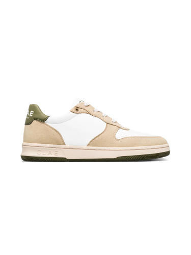 Clae Malone Vegan Vanilla White Olive Мъже - Спортни обувки Clae - Бял - CL23AMA05-7.5 - Size: 7.5