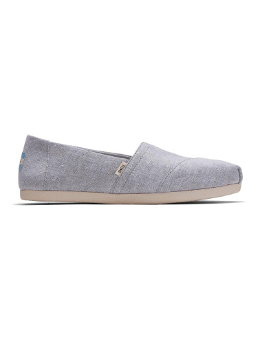 Toms Drizzle Grey Slub Chambray Women's Classics Жени - Спортни обувки Toms - Сив - 10015075-5 - Size: 5
