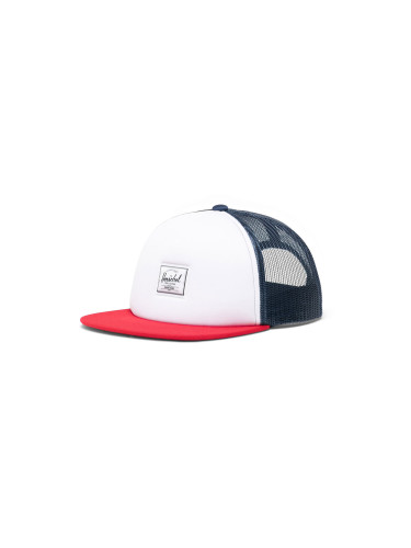 Herschel Supply Whaler Cap Mesh White 1047-1242 Unisex - Шапки Herschel Supply - Бял - 1047-1242-One-size - Size: One size