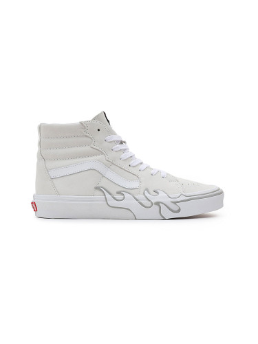 Vans SK8-HI Flame White Жени - Спортни обувки Vans - Бял - VN0005UJWWW-3.5 - Size: 3.5