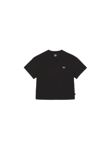 Dickies Oakport Cropped T-Shirt W Black Жени - Тениски Dickies - Черен - DK0A4Y8L-BLK-L - Size: L