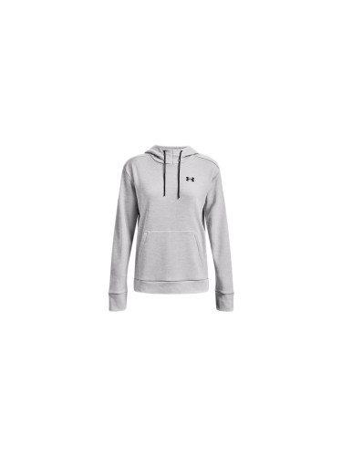 Under Armour W Armour Fleece Left Chest Hoodie Grey Жени - Суитшърти и блузи с качулка Under Armour - Сив - 1373055-014-XS - Size: XS
