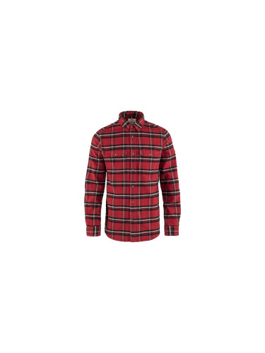 Fjällräven Övik Heavy Flannel Shirt M Red Мъже - Риза Fjällräven - Червен - F82978-345-021-S - Size: S