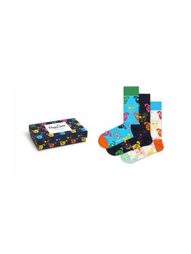 Happy Socks 3-Pack Mixed Dog Socks Gift Set Unisex - Чорапи Happy Socks - Многоцветен - XDOG08-0100-7.5-11.5 - Size: 7.5-11.5
