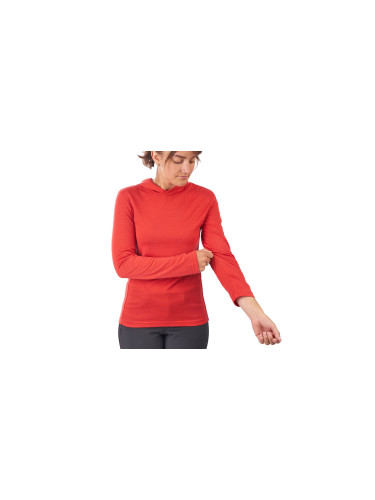 Chrome Industries W Merino LS Hoodie Poppy Жени - Суитшърти и блузи с качулка Chrome - Червен - AP-435-PPPY-L - Size: L