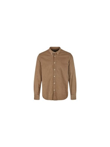 By Garment Makers Organic Corduroy Shirt Мъже - Тениски By Garment Makers - Кафяв - GM131303-1102-XL - Size: XL