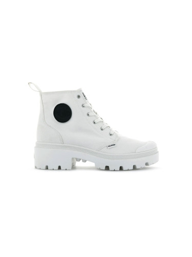 Palladium Pallabase Twill White 96907-116-M Жени - Обувки Palladium - Бял - 96907-116-M-6.5 - Size: 6.5