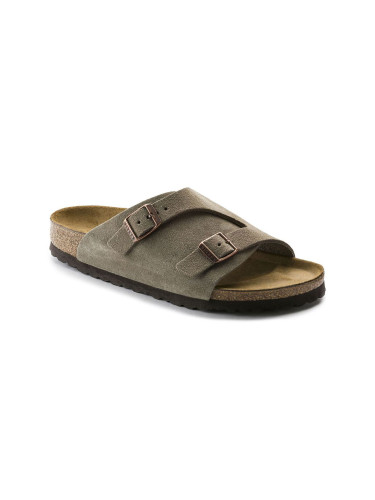 Birkenstock Zürich Suede Leather Regular Fit Мъже - Сандали Birkenstock - Сив - 0050461-10.5 - Size: 10.5