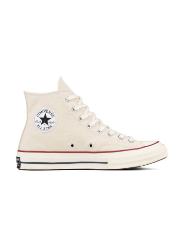 Converse Chuck Taylor All Star 70s Hi Top Parchment/Garnet/Egret Unisex - Спортни обувки Converse - Бял - 162053C-10 - Size: 10