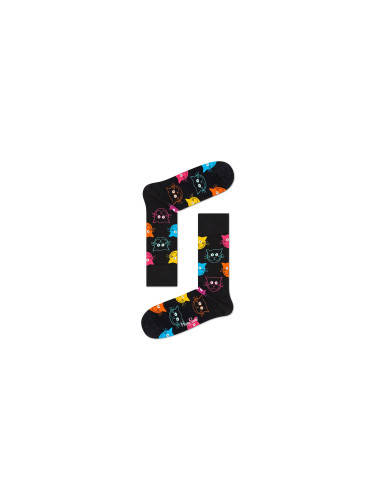 Happy Socks Cat Sock Unisex - Чорапи Happy Socks - Черен - MJA01-9050-4-7 - Size: 4-7