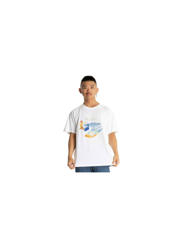 Converse Star Chevron Ocean T-Shirt White Мъже - Тениски Converse - Бял - 10024746-A02-L - Size: L