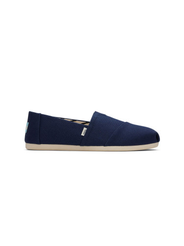 Toms Alpargata Navy Recycled Cotton Canvas Жени - Спортни обувки Toms - Син - 10017712-3.5 - Size: 3.5