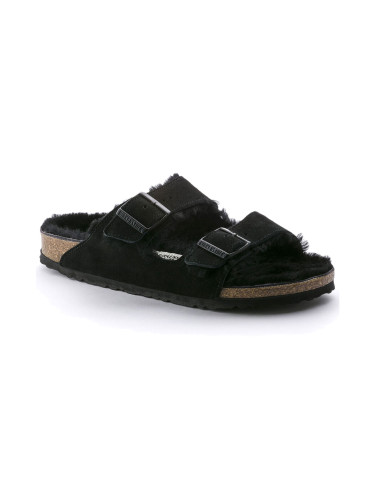 Birkenstock Arizona Shearling Black Regular Fit Unisex - Сандали Birkenstock - Черен - 752661-3.5 - Size: 3.5