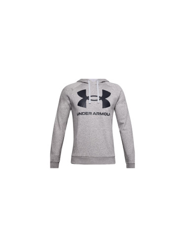 Under Armour Rival Fleece Big Logo Hoodie Grey Мъже - Суитшърти и блузи с качулка Under Armour - Сив - 1357093-011-L - Size: L