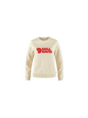 Fjällräven Logo Sweater W Chalk White-Flame Жени - Суитшърти и блузи с качулка Fjällräven - Бял - F84143-113-214-L - Size: L