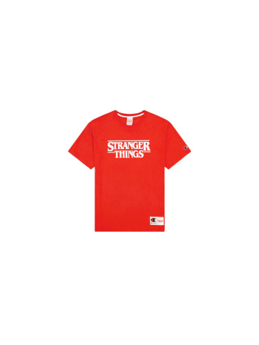 Champion x Stranger Things Men´s T-Shirt Red Мъже - Тениски Champion - Червен - 217791-RS033-L - Size: L