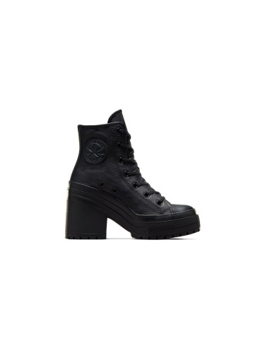 Converse Chuck 70 De Luxe Heel Leather Black Жени - Спортни обувки Converse - Черен - A06145C-4 - Size: 4