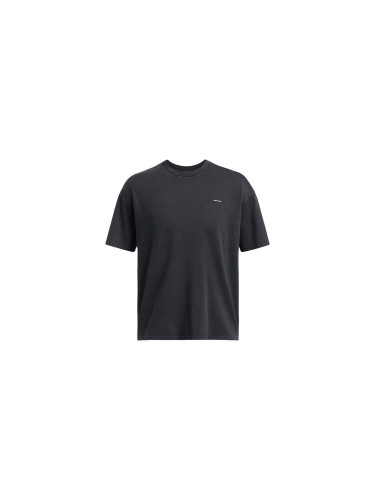Under Armour M Icon Heavyweight Oversized Logo Wash Short Sleeve Black Мъже - Тениски Under Armour - Черен - 1389147-001-L - Size: L