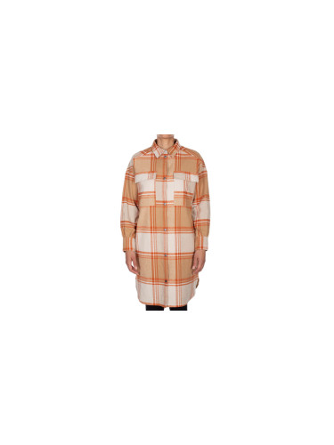 IrieDaily Checky Shirt Jacket Beige Жени - Якета IrieDaily - Оранжев - 561D340-603-M - Size: M
