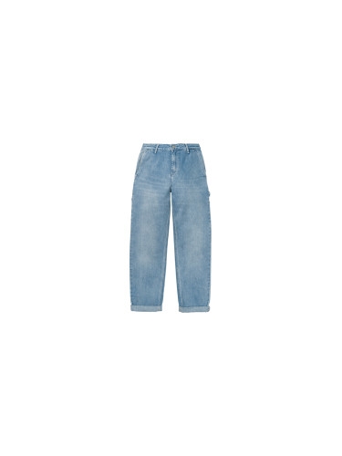 Carhartt WIP W' Pierce Pant Blue (Light Stone Washed) Жени - Панталони Carhartt WIP - Син - I025268_01_47-30 - Size: 30