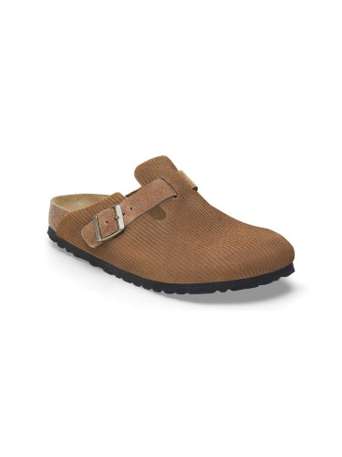 Birkenstock Boston Suede Embossed Narrow Fit Brown 1028298 Unisex - Сандали Birkenstock - Кафяв - 1028298-4.5 - Size: 4.5