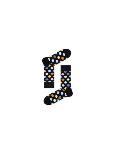 Happy Socks Big Dot Sock Black BDO01-9350 Unisex - Чорапи Happy Socks - Черен - BDO01-9350-4-7 - Size: 4-7