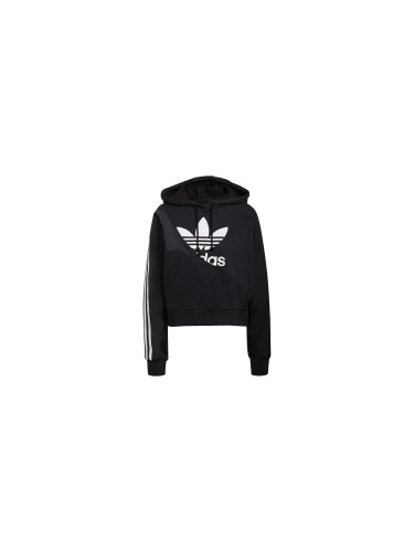 adidas Adicolor Split Trefoil Hoodie Жени - Суитшърти и блузи с качулка adidas Originals - Черен - HC7050-36 - Size: 36